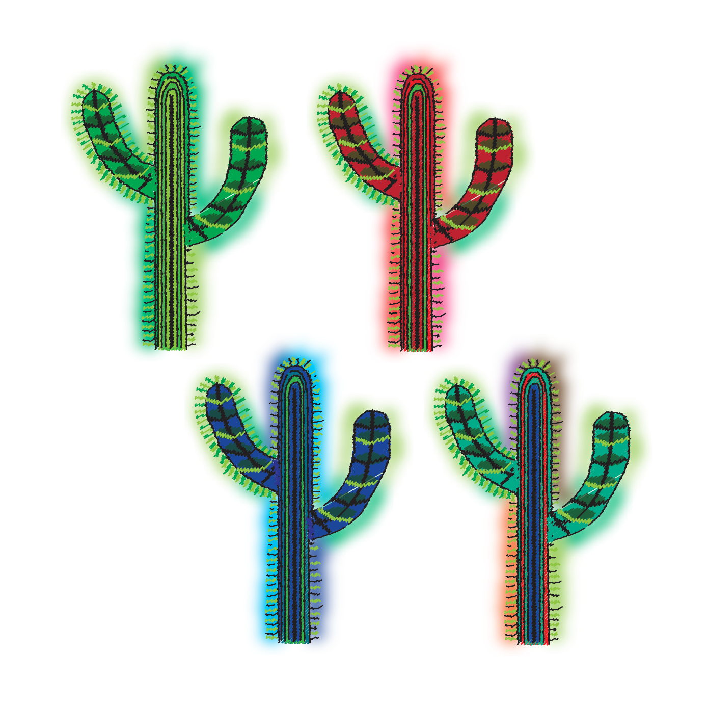 Unisex Oversized T-shirt Cactus Design