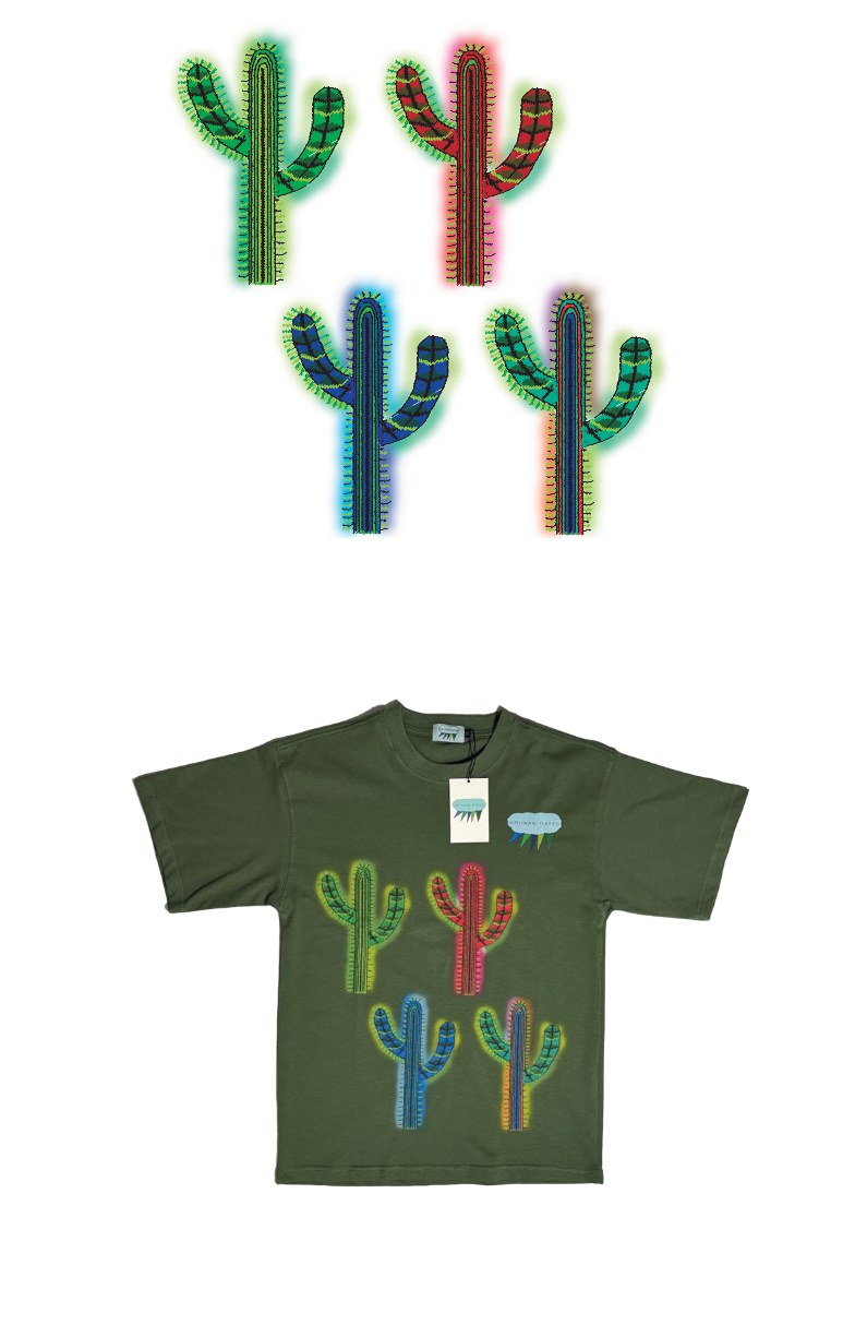 Unisex Oversized T-shirt Cactus Design