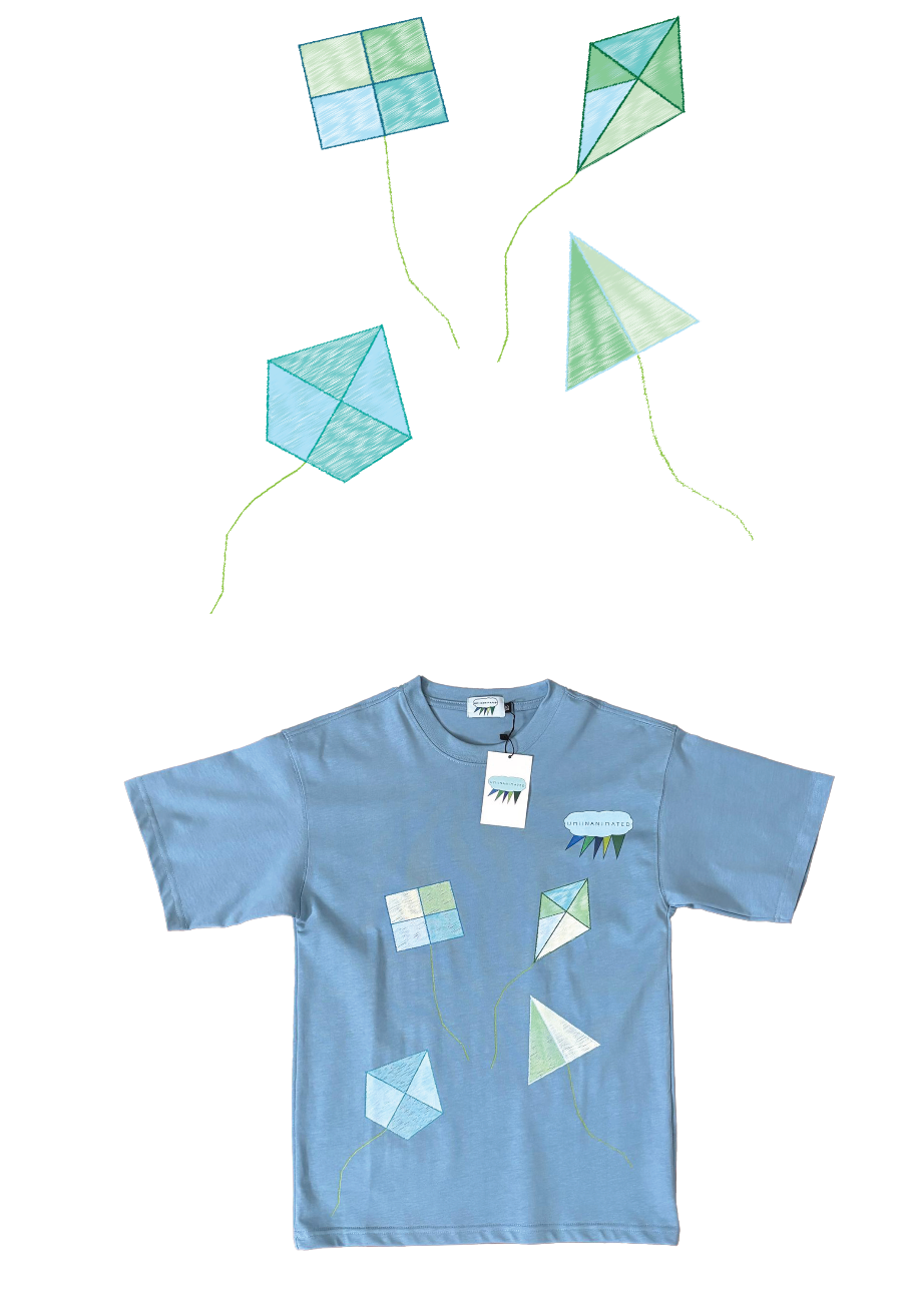 Unisex Oversized T-shirt Kite Design